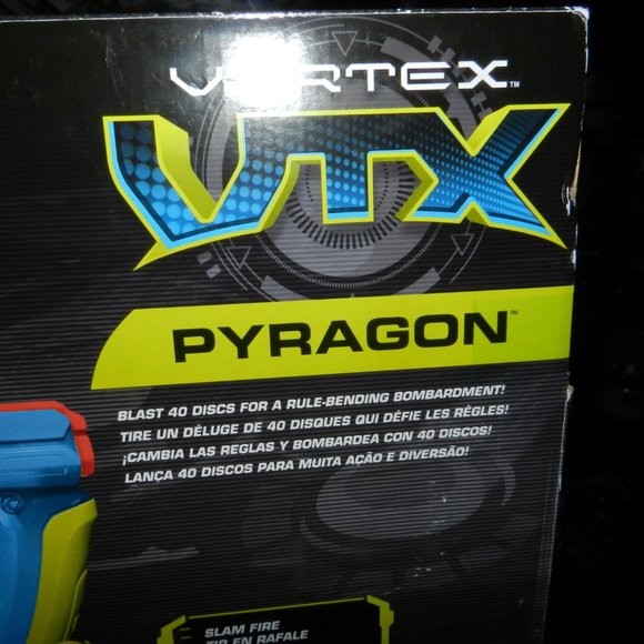 NERF Vortex Pyragon and 40 Disc Drum Blaster set Sealed   NEW - Picture 11 of 15
